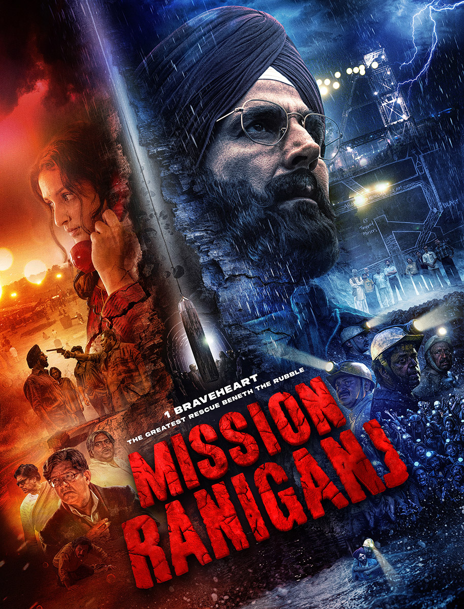 Mission Raniganj ( Poster art and Logo )